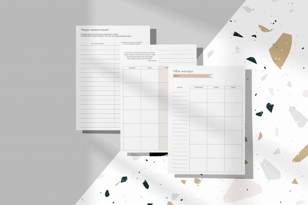 planner dzienny wkład
