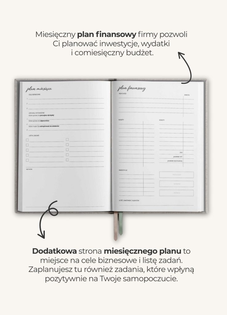 planner biznesowy czarny