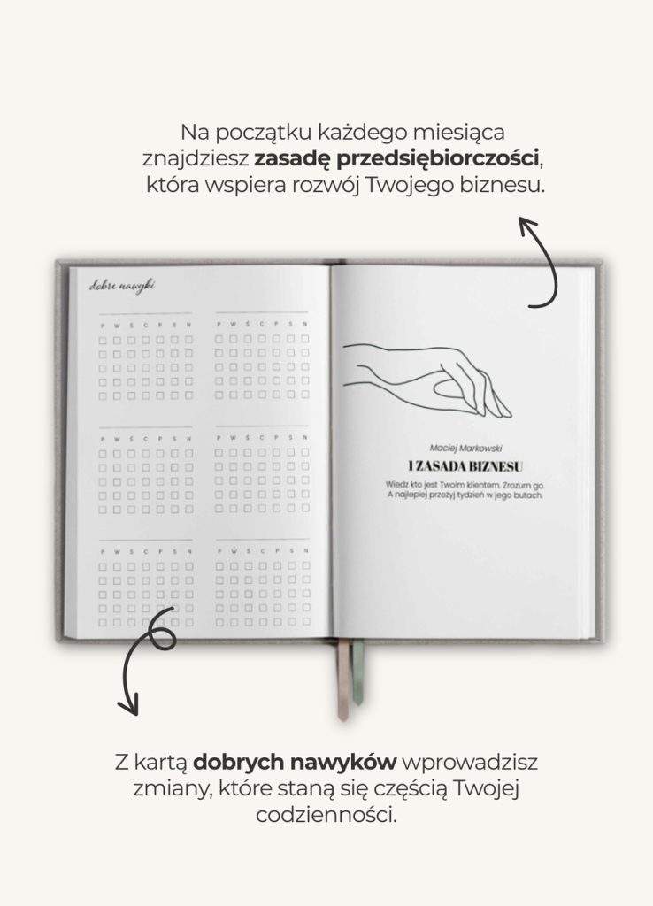 planner biznesowy czarny
