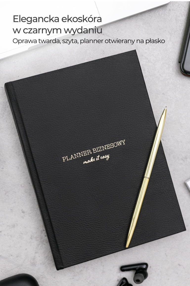 planner biznesowy czarny