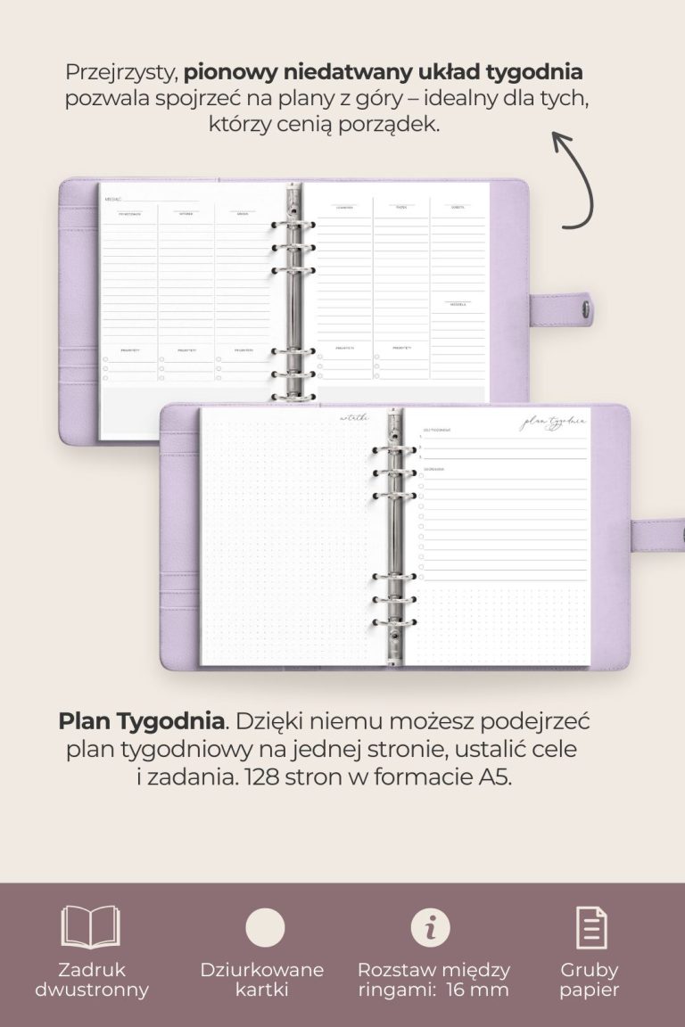 wkład planner tygodniowy