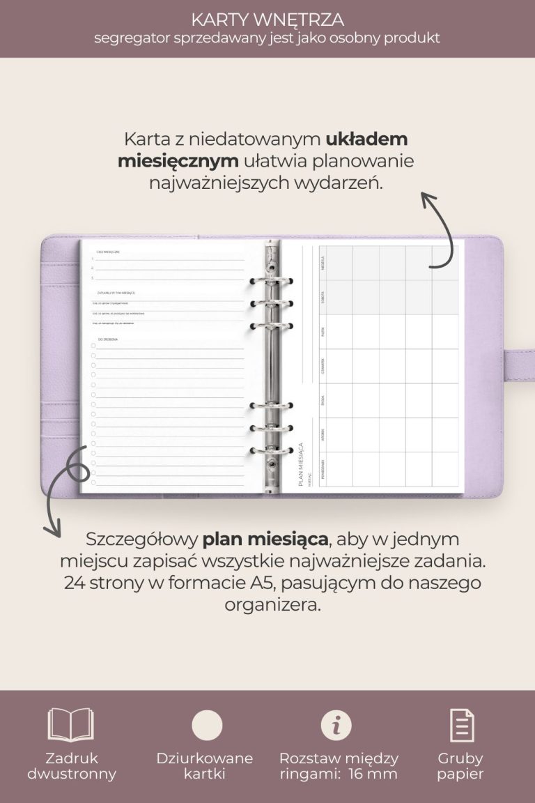 wkład plan miesiąca