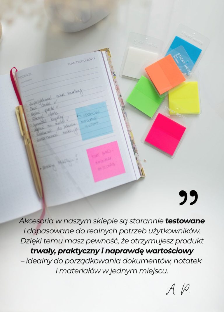 zakładki transparentne
