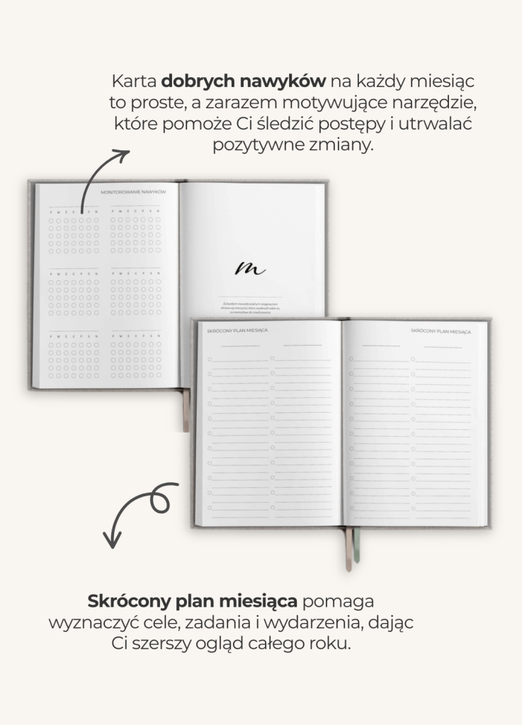 planner niedatowany dzienny