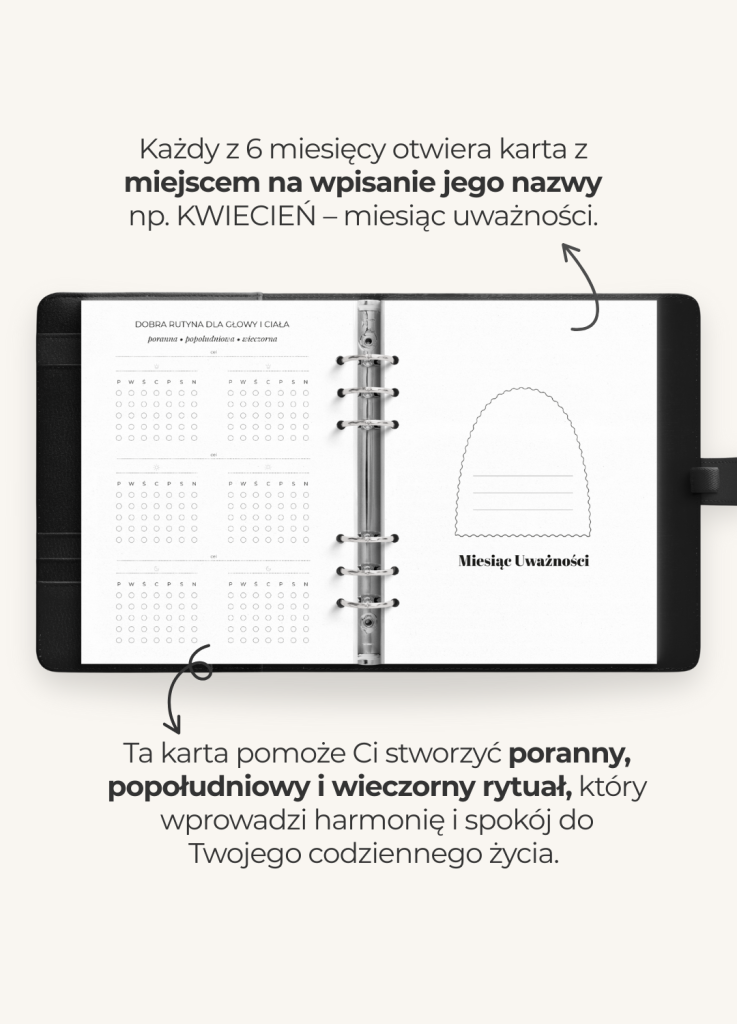 wkład dziennik uważności
