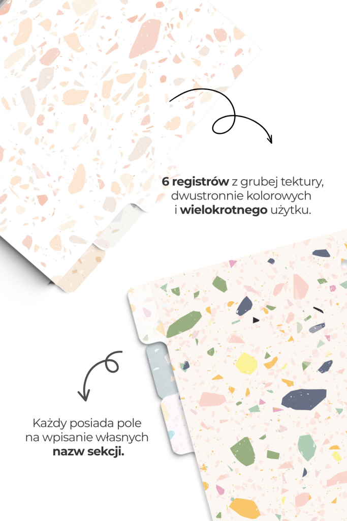 registry kolorowe do segregatora