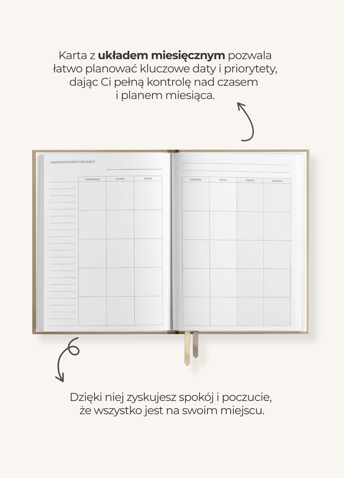 planner niedatowany dzienny
