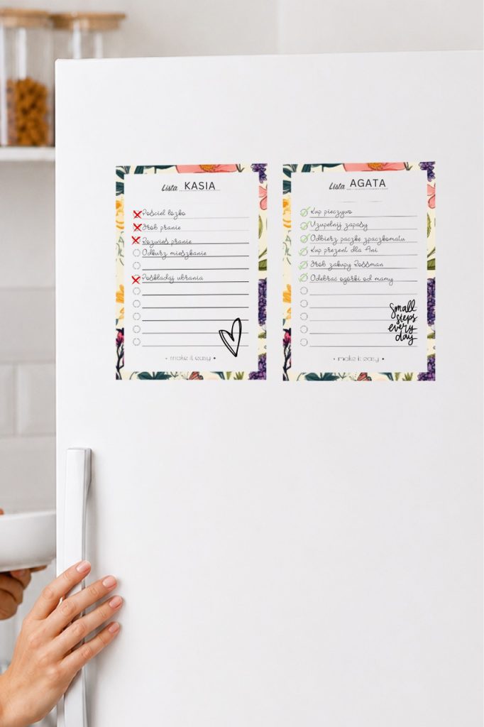 planner na lodówkę