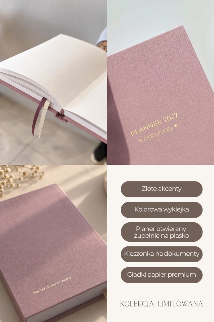 Planner Tygodniowy 2027 - Mellow Blush