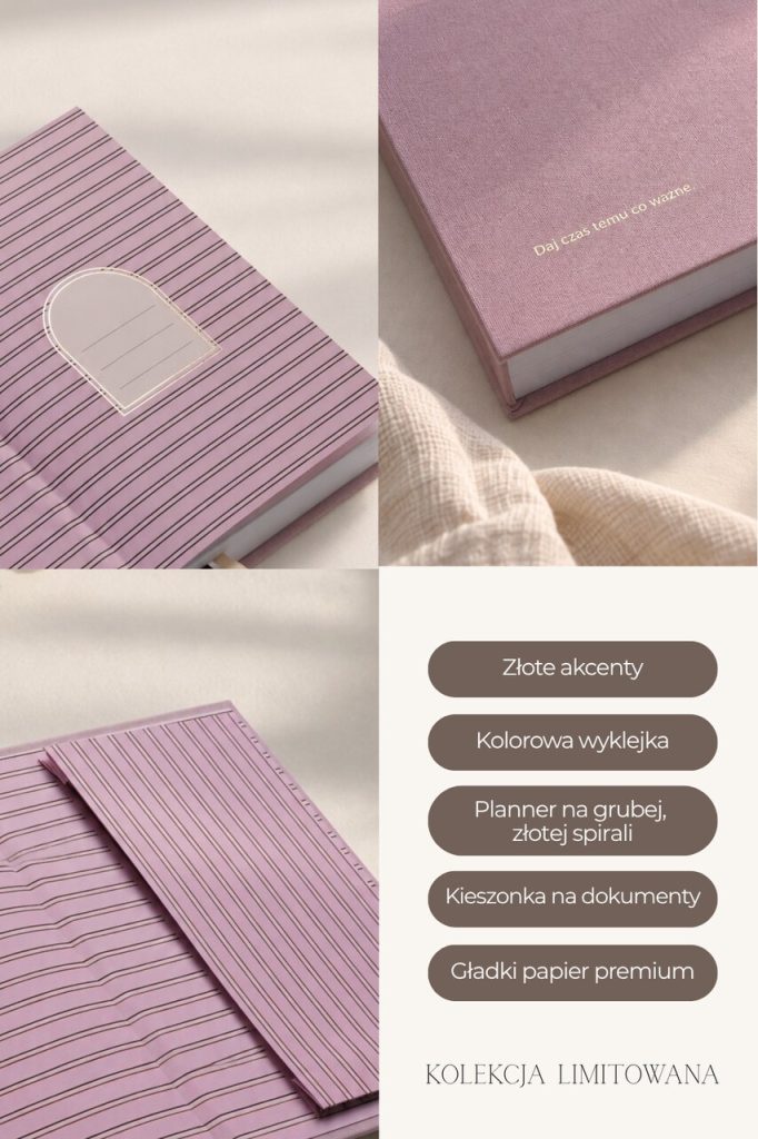 Planner dzienny 2027 - Mellow Blush spirala