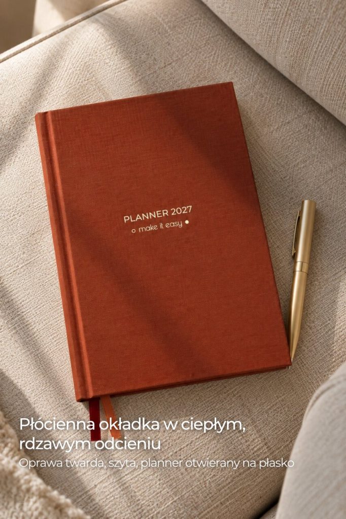Planner dzienny 2027 - Cinnamon