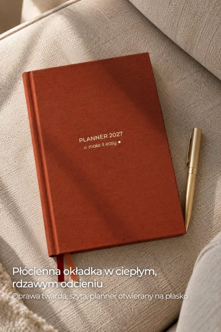 Planner dzienny 2027 - Cinnamon