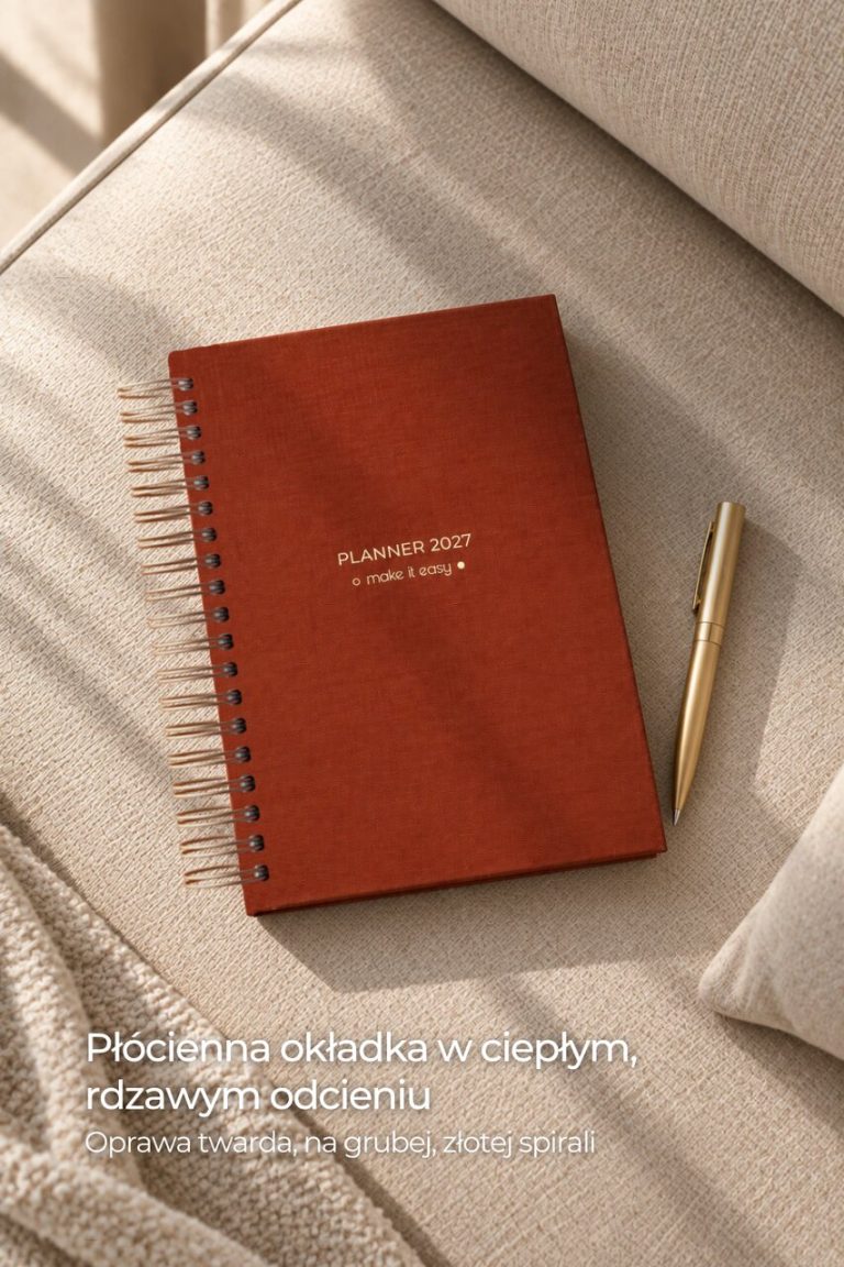 Planner dzienny 2027 - Cinnamon