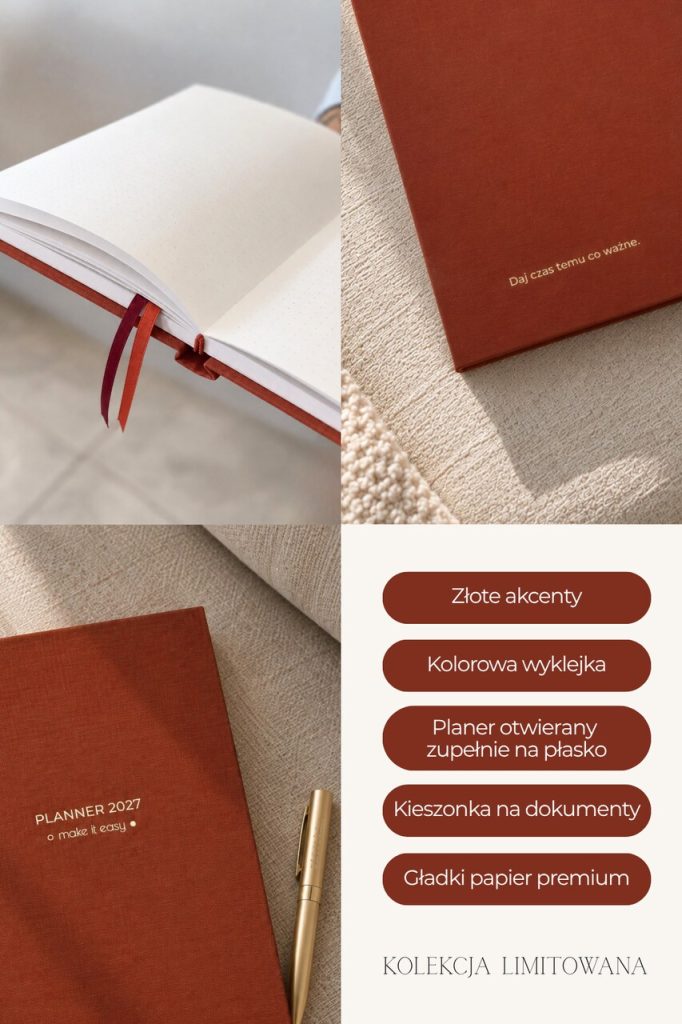 Planner dzienny 2027 - Cinnamon