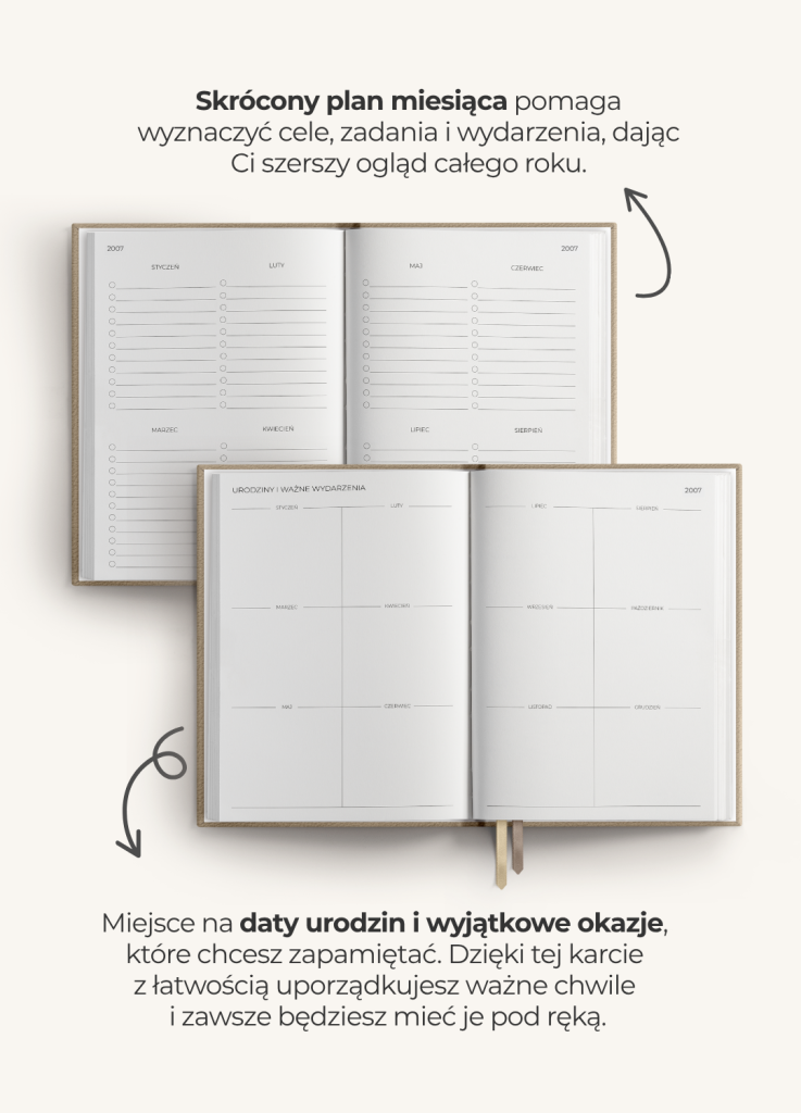 Planner dzienny 2027 - Cinnamon