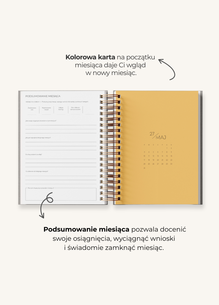 Planner dzienny 2027 - Cinnamon