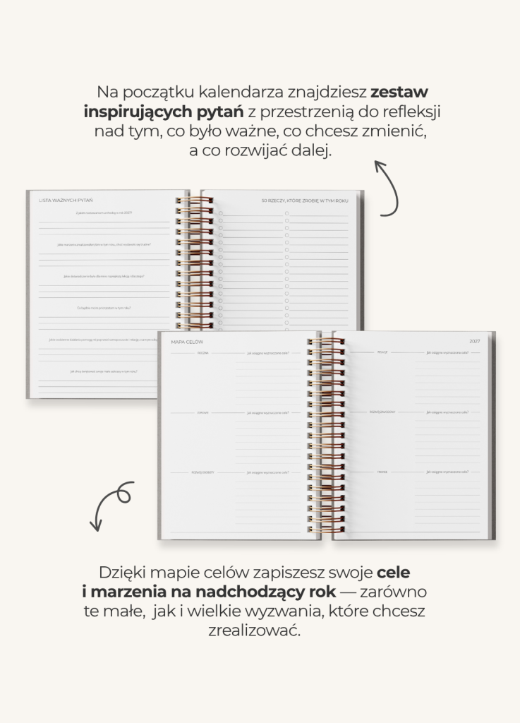 Planner dzienny 2027 - Cinnamon