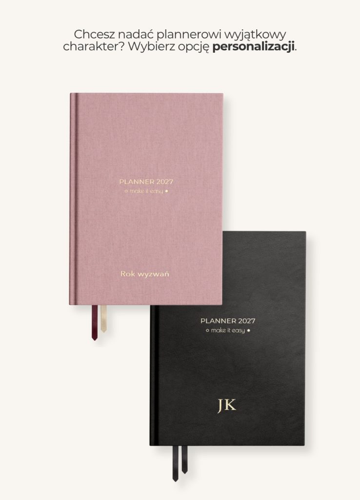 Planner dzienny 2027 - Cinnamon