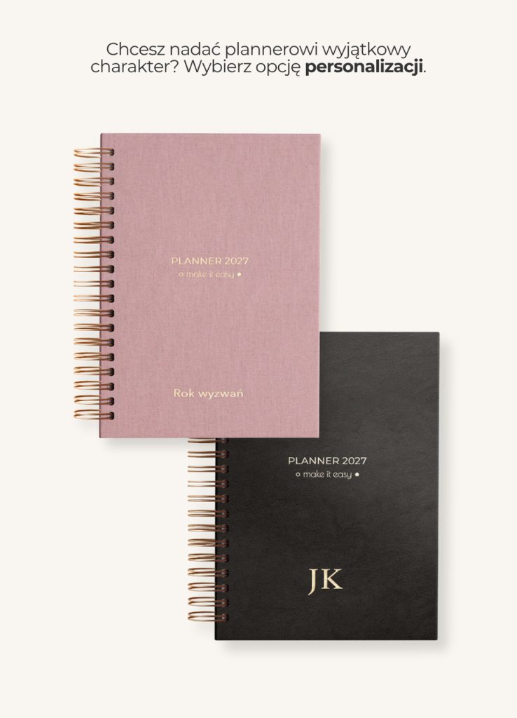 Planner dzienny 2027 - Cinnamon